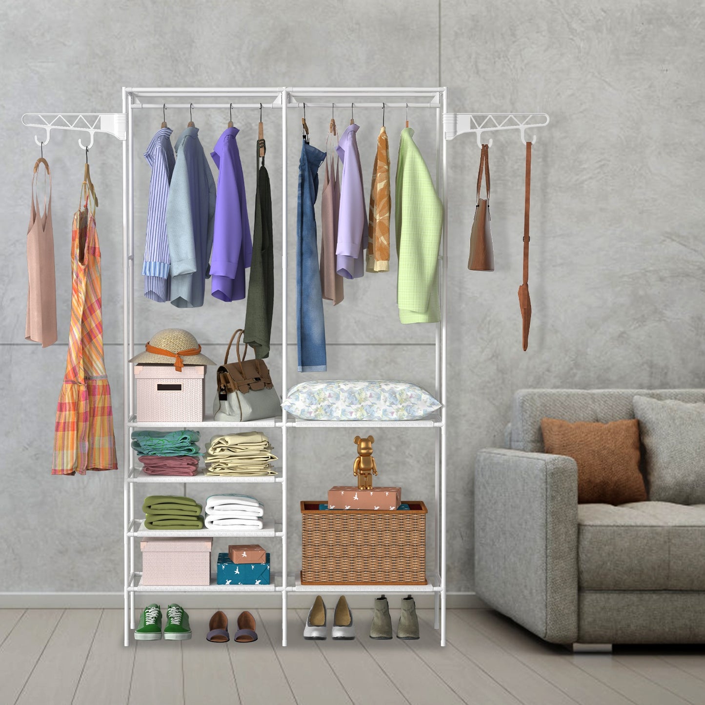 Metal garment rack gallery image 5