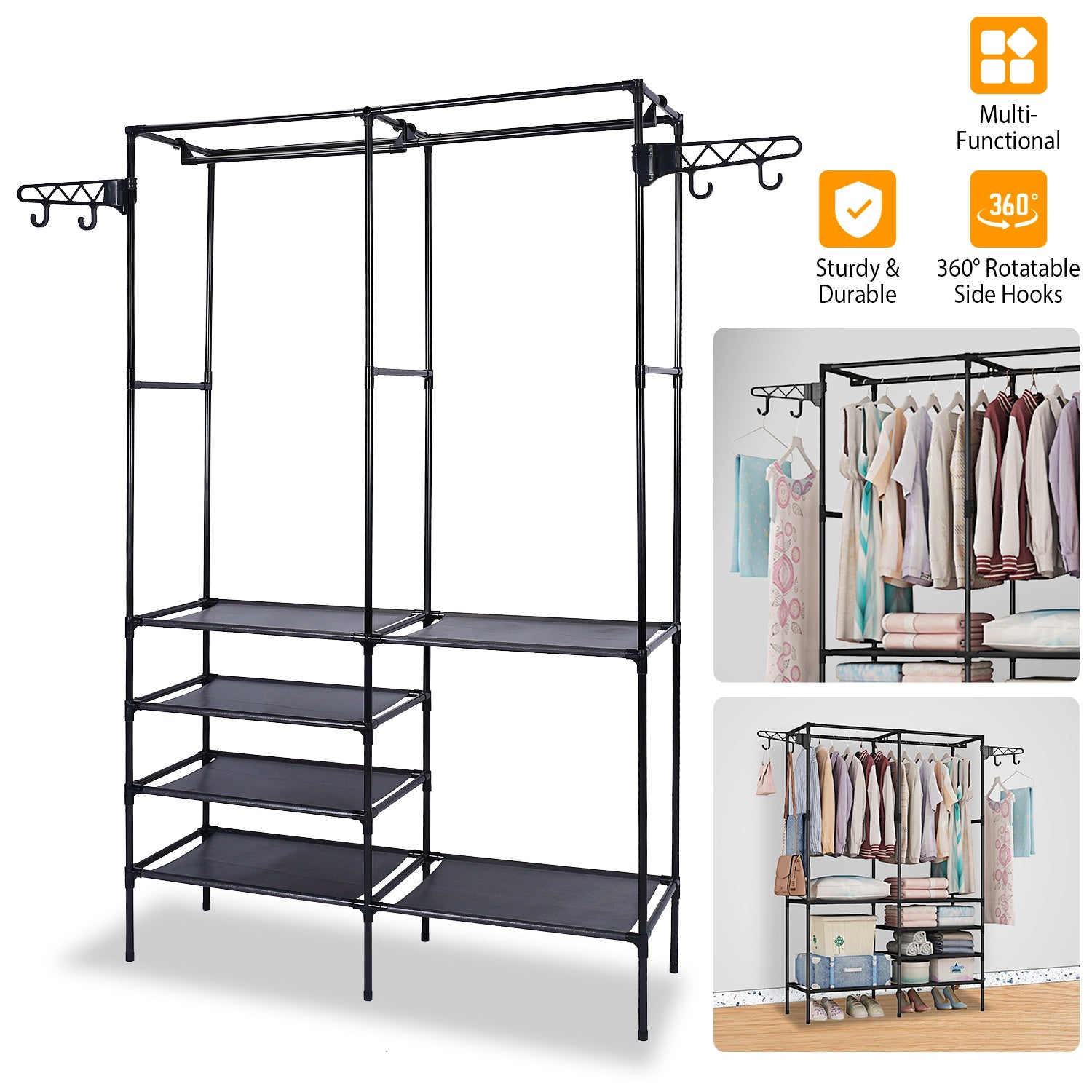 Metal garment rack gallery image 7