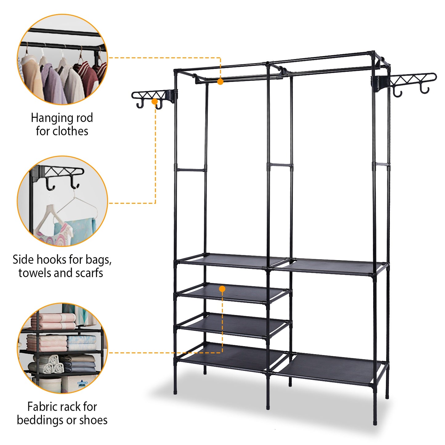 Metal garment rack gallery image 12