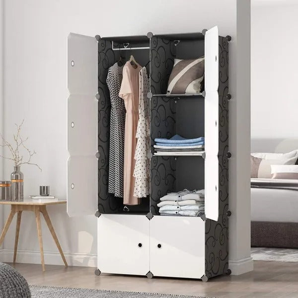 8 Cube Organizer Stackable Storage Shelves - main