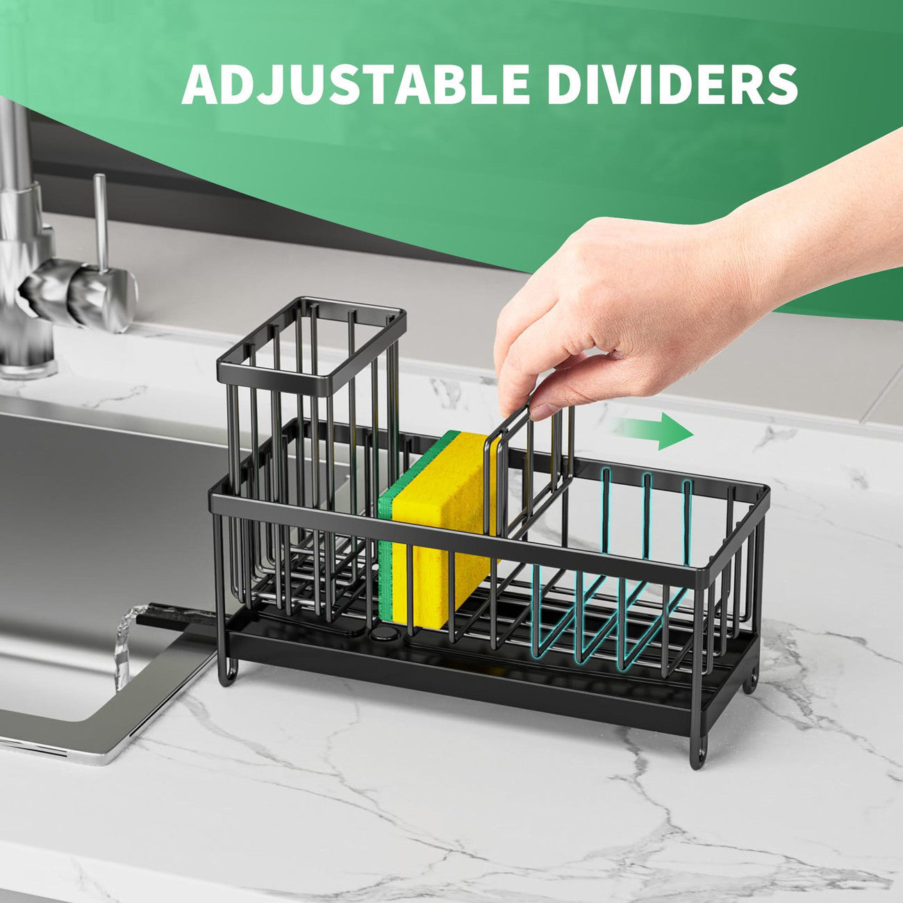 Kitchen Sink Sponge & Soap Caddy
