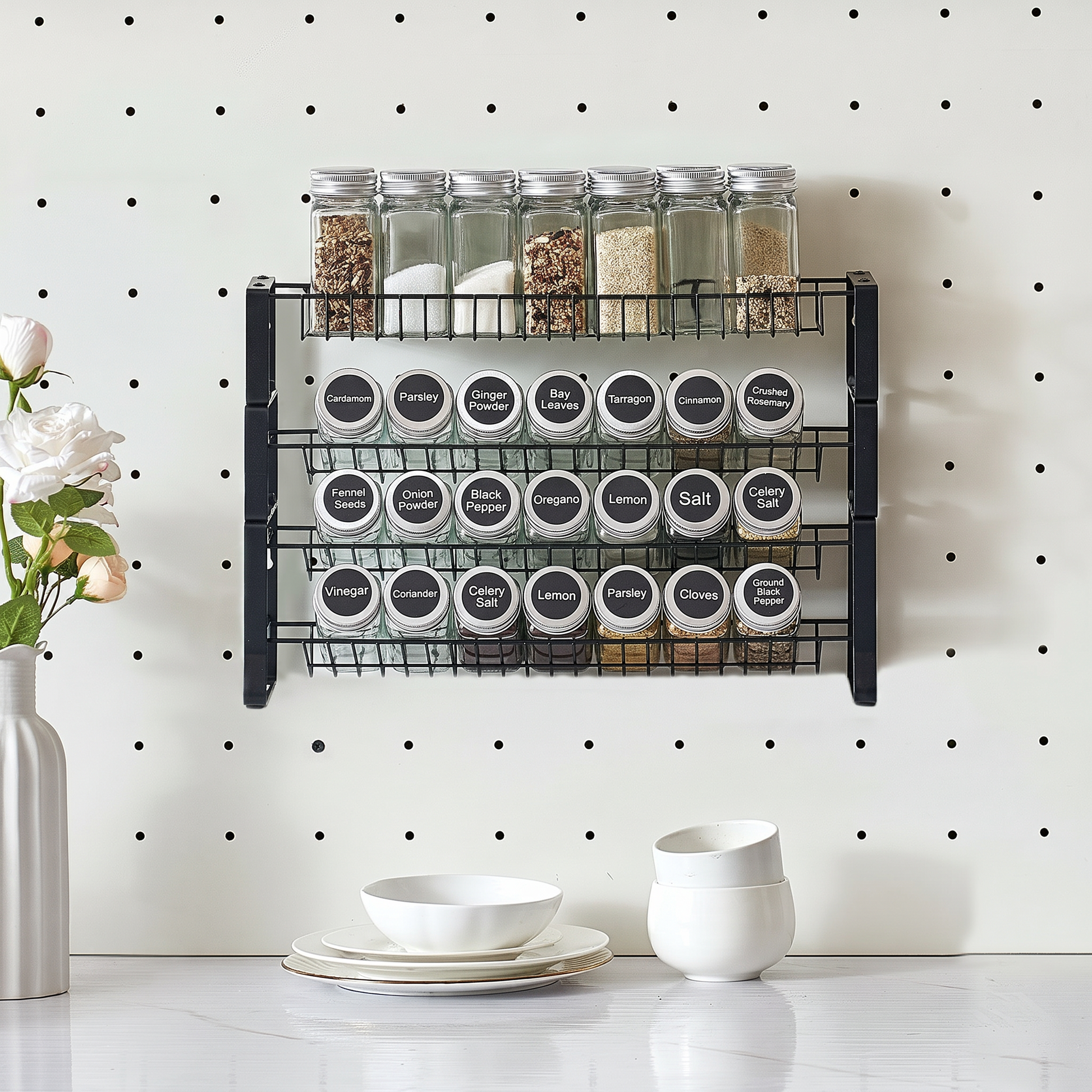 Countertop spice rack organizer — enhanced product photo